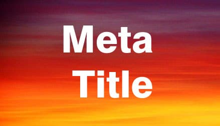My Meta Title and Meta Description Settings
