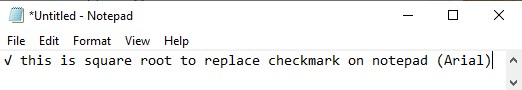 checkmark on notepad