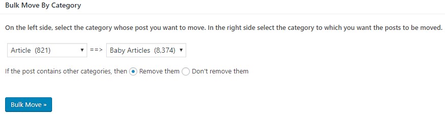 bulk move category plugin