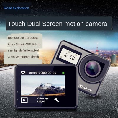 Touch Dual Display WIFI Remote Control Sports Camera Outdoor Sports Waterproof HD Camera DV