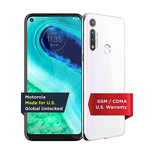 Moto G Fast | Unlocked | Made for US by Motorola | 3/32GB | 16MP Camera | 2020 | White (Renewed)
