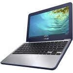 ASUS Chromebook C202XA Rugged & Spill Resistant Laptop, 11.6″ HD, 180 Degree, MediaTek 8173C Processor, 4GB RAM, 16GB Storage, MIL-STD 810G Durability, Blue, Education, Chrome OS, C202XA-YH02-BL