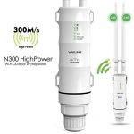 WAVLINK-WN570HN2-N300 Wireless Access Point Single Band 300Mbps Outdoor 3 in 1 AP/Router/WiFi Repeater Range Extender Internet Signal Booster Amplifier with Passive PoE and High Gain Antennas
