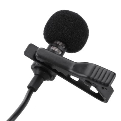 Mini Portable Clip-on Lapel Lavalier Hands-free 3.5mm Jack Condenser Wired Microphone Mic for iPhone iPad Smartphones Computer PC Laptop Loudspeaker