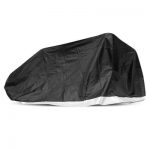 Motorcycle Cover with Windproof Buckle 190D Water-resistant Sunproof Polyester for All Seasons