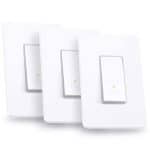 Kasa Smart HS200P3 WiFi Switch by TP-Link (3-Pack) Control Lighting from Anywhere, Easy In-Wall Installation (Single-Pole Only), No Hub Required, Works With Alexa and Google Assistant, Size, White