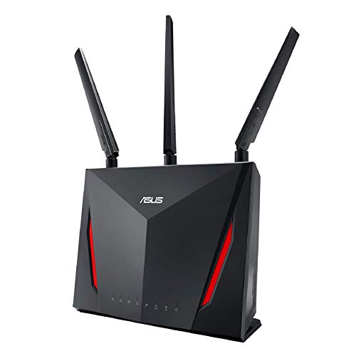 ASUS AC2900 WiFi Dual-band Gigabit Wireless Router with 1.8GHz Dual-core Processor and AiProtection Network Security Powered by Trend Micro, AiMesh Whole Home WiFi System Compatible (RT-AC86U)