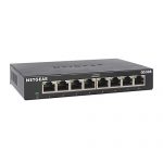 NETGEAR 8-Port Gigabit Ethernet Unmanaged Switch (GS308) – Home Network Hub, Office Ethernet Splitter, Plug-and-Play, Fanless Metal Housing, Desktop or Wall Mount