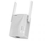 Tenda AC1200 WiFi Range Extender Gigabit WiFi Repeater with 100 Mbps LAN Port, Dual Band 2.4GHz 300Mbps+5GHz 867Mbps, Hide SSID, WPS Function, Encryption Mode (A18), White