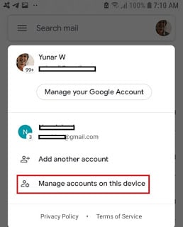 how to remove google account on samsung