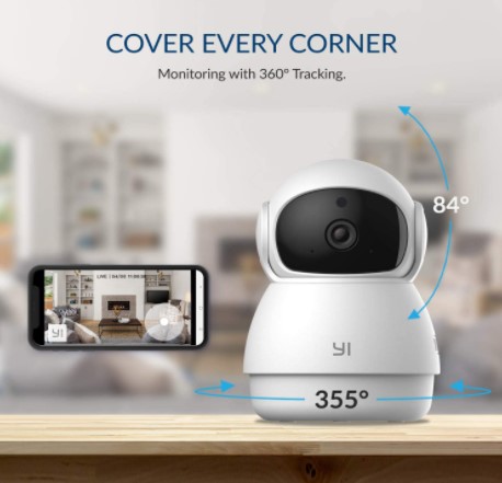 Buy the YI Pan-Tilt Security Camera, which is the best indoor pet camera on the market