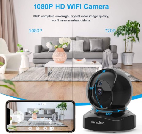 Wansview Wireless Security Camera, The Best Indoor Camera for Nanny, Pet, and Baby