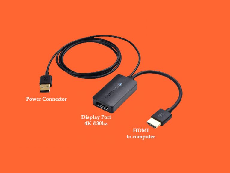 HDMI to DisplayPort Adapter (HDMI to DP Adapter) with 4K Video Resolution From Cable Matters