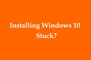 installing windows 10