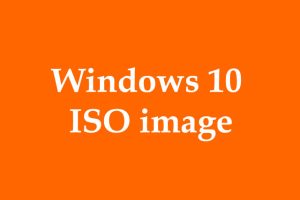 windows 10 image ISO