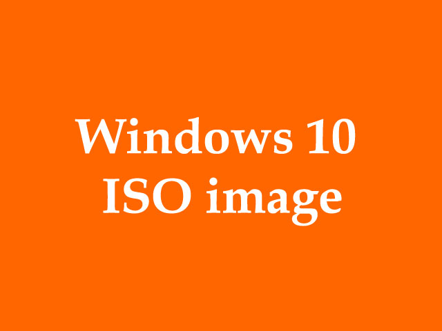 windows 10 image ISO
