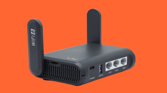 GL.iNet GL-AXT1800 (Slate AX) Pocket-Sized Wi-Fi 6 Gigabit Travel Router