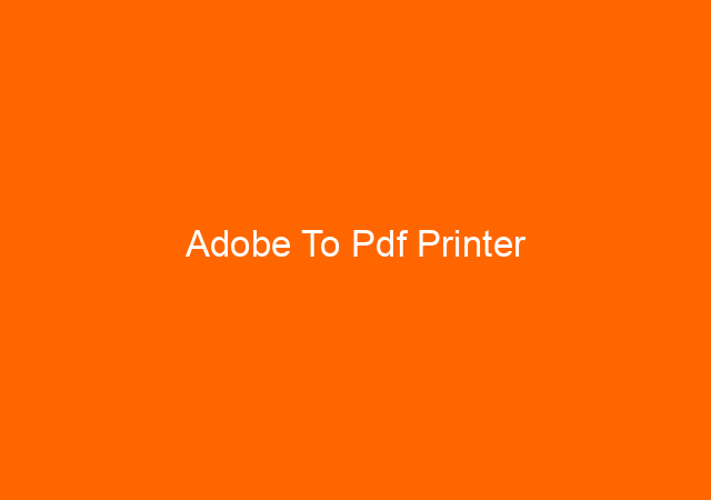 Adobe To Pdf Printer 1