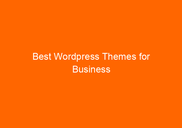 Best Wordpress Themes for Business 1