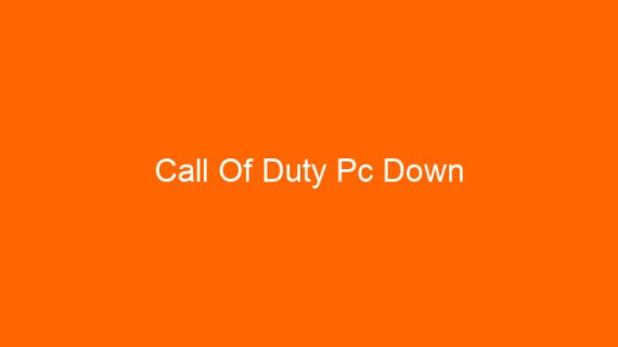 Call Of Duty Pc Down