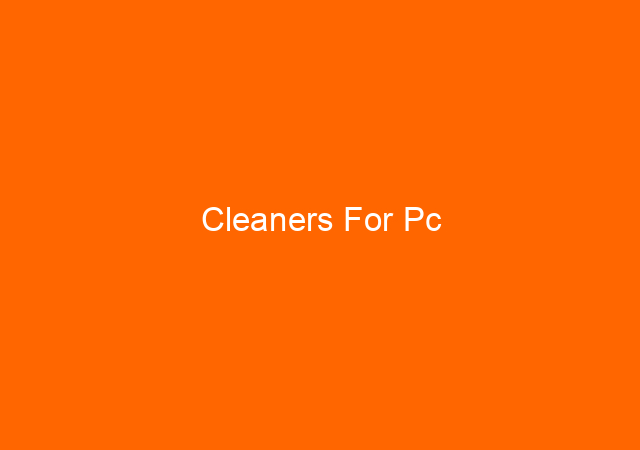 Cleaners For Pc 1