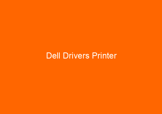 Dell Drivers Printer