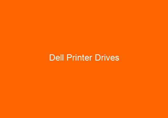 Dell Printer Drives