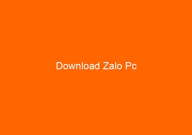 Download Zalo Pc