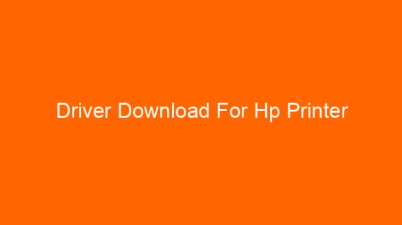 Driver Download For Hp Printer