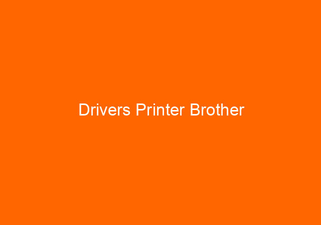 Drivers Printer Brother