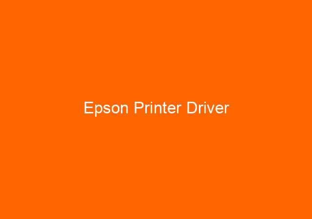 Epson Printer Driver