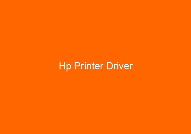 Hp Printer Driver 1