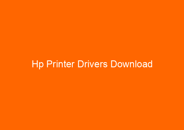Hp Printer Drivers Download 1