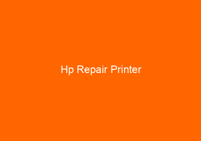 Hp Repair Printer 1