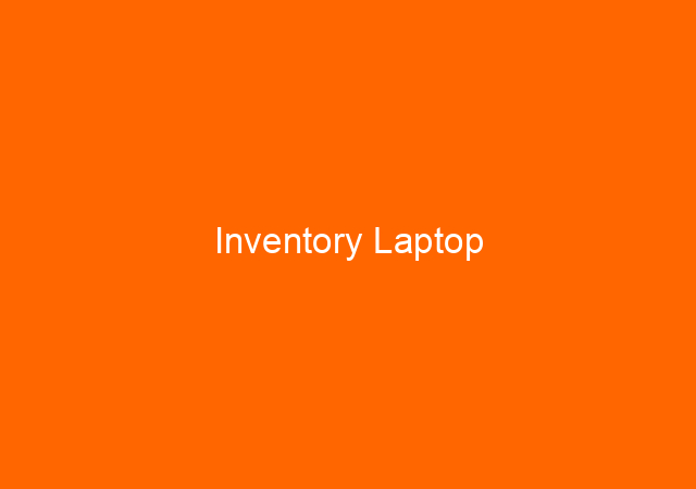 Inventory Laptop 1