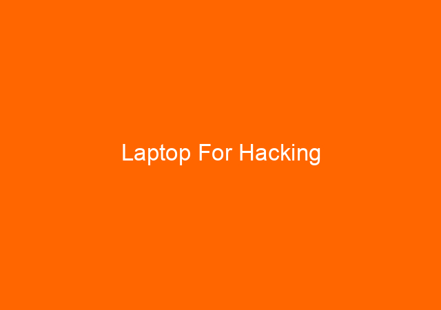 Laptop For Hacking