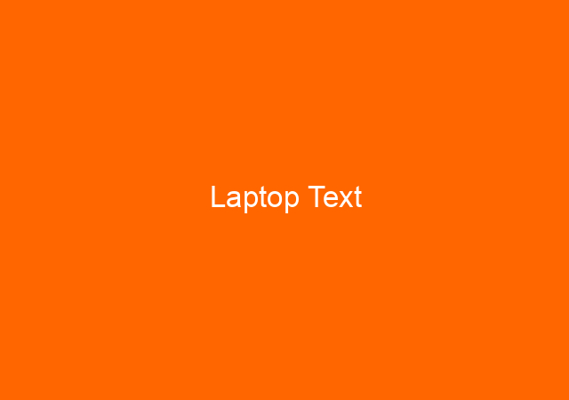 Laptop Text