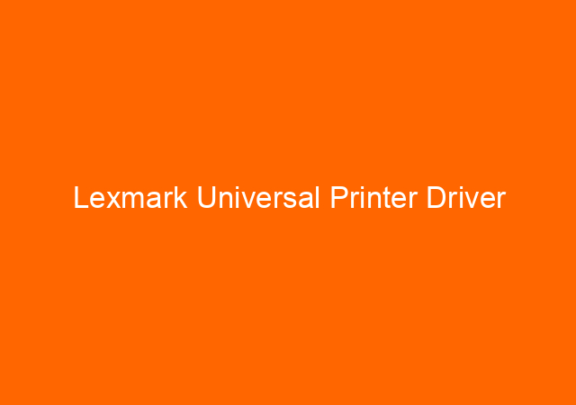 Lexmark Universal Printer Driver 1