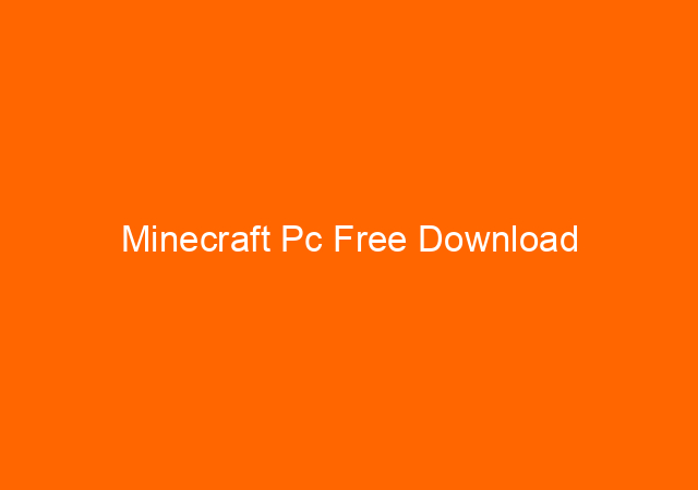 Minecraft Pc Free Download 1