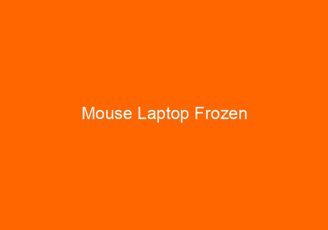 Mouse Laptop Frozen