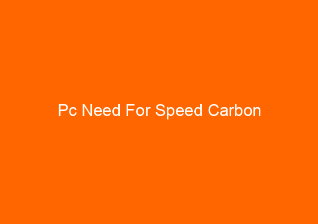 Pc Need For Speed Carbon