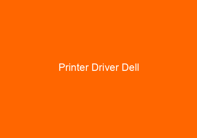 Printer Driver Dell