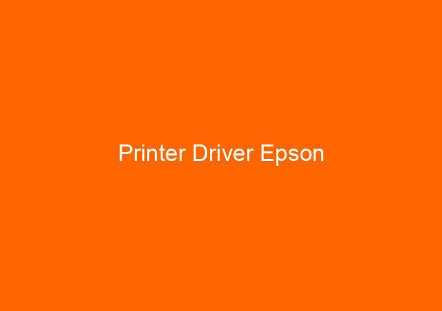 Printer Driver Epson 1
