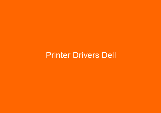 Printer Drivers Dell