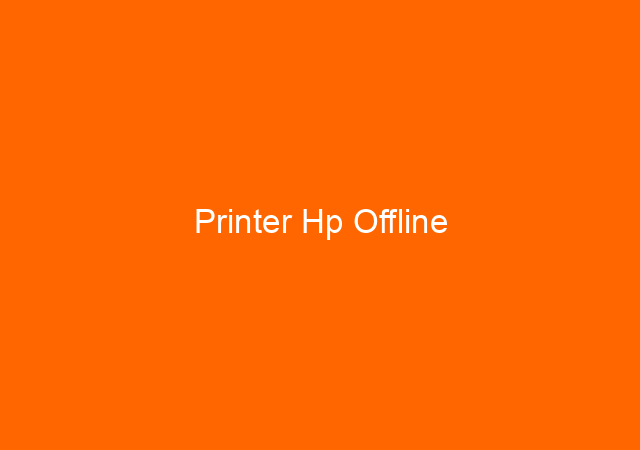 Printer Hp Offline 1