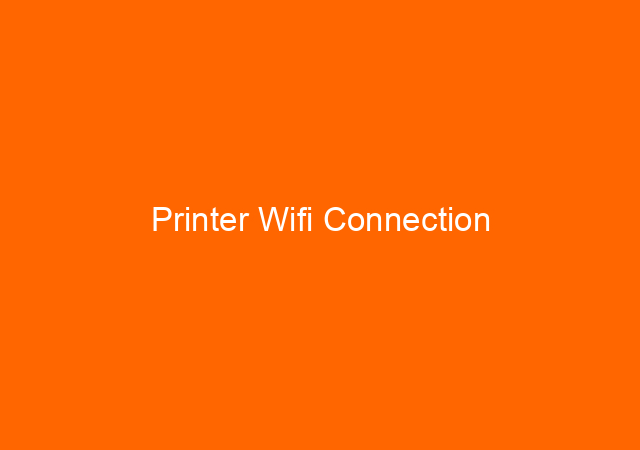 Printer Wifi Connection