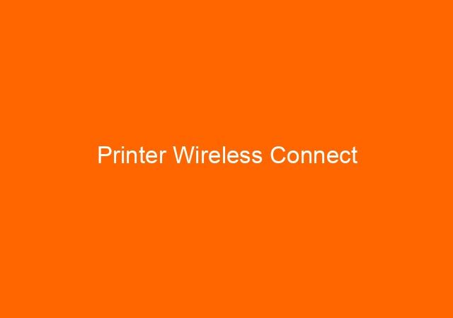 Printer Wireless Connect 1