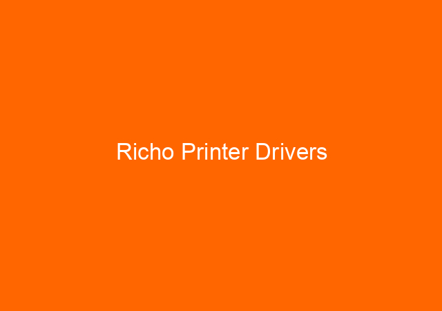 Richo Printer Drivers 1