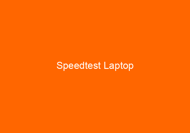 Speedtest Laptop