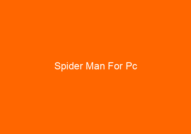 Spider Man For Pc